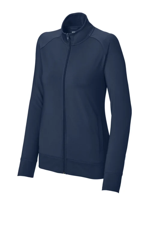 Sport-Tek LST857 Women’s Sport-Wick Stretch Full Zip Athletic Jacket for Active Wear